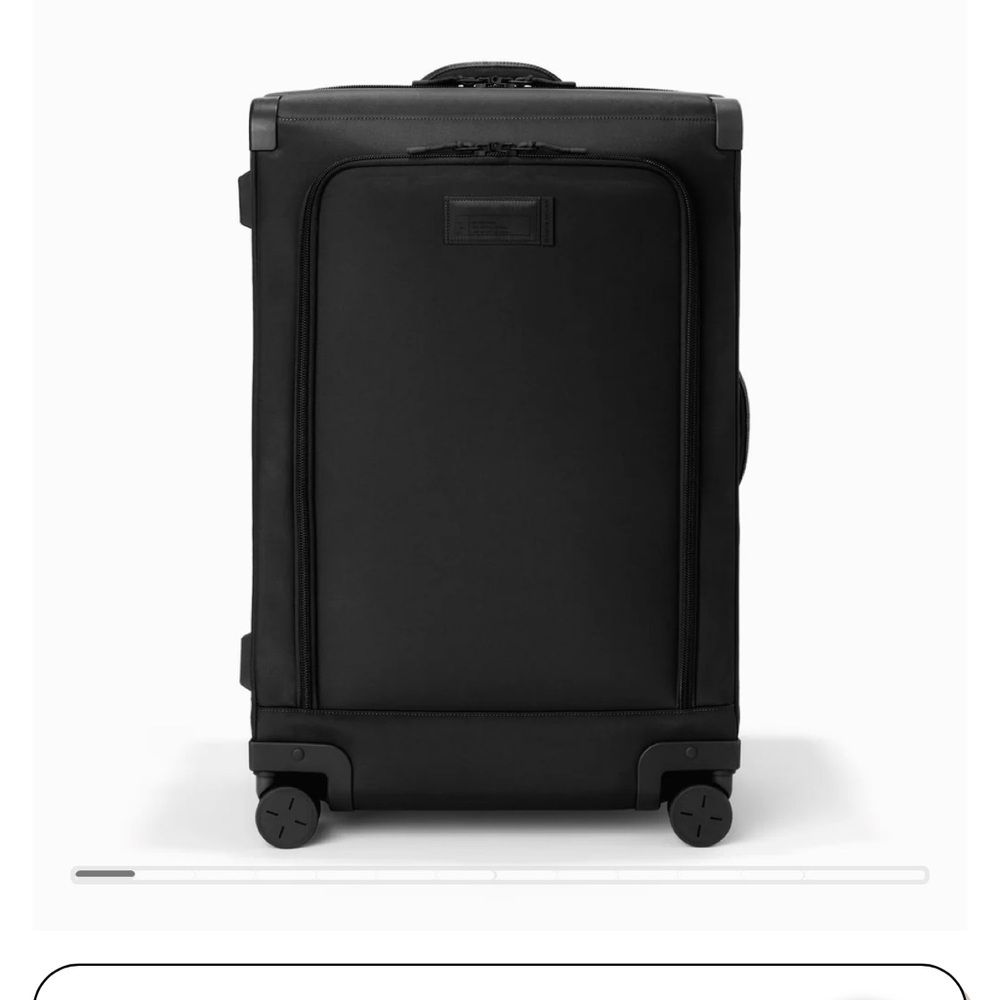 Dagne Dover Black Travel Luggage Set with Wheels